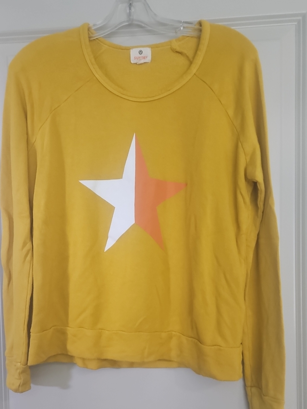 Sundry Mustard / Gold Light Weight Sweatshirt - Gently Used - Size 0